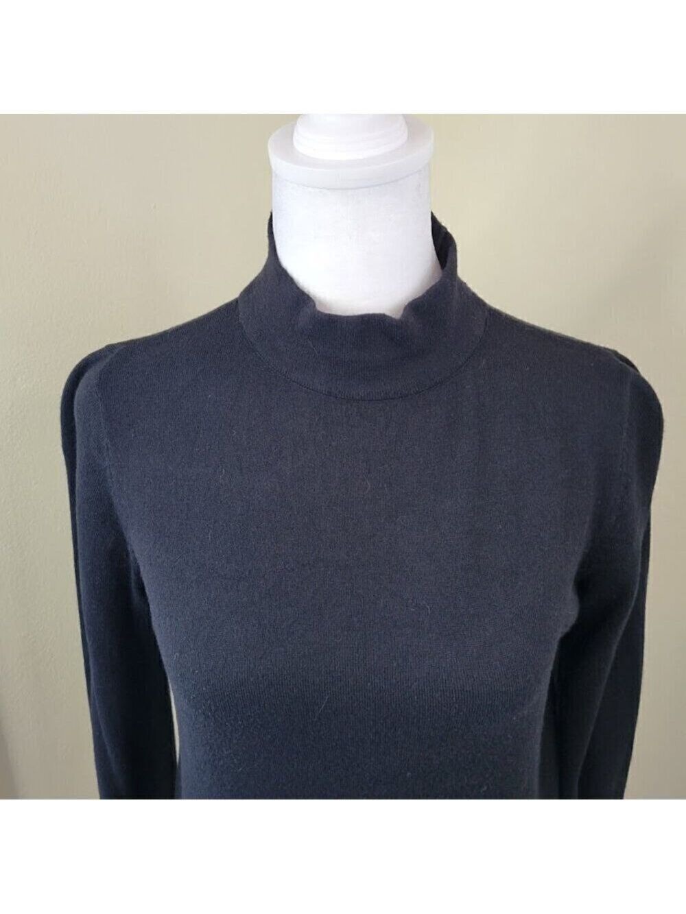 Topshop Black Knit Turtleneck Sweater Long Sleeve Pullover Women's Size 4 - Picture 9 of 13